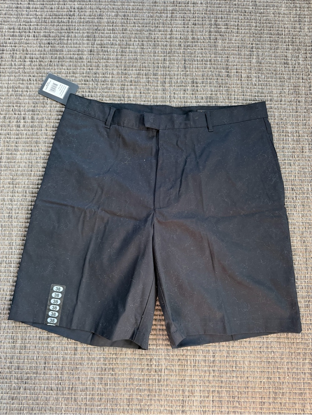 Greg Norman Collection Men's Black Flat-Front Performance Shorts